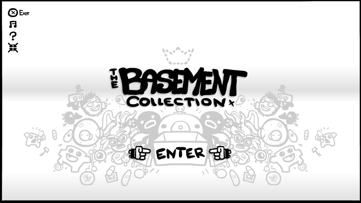 The Basement Collection (Windows) screenshot: Title screen