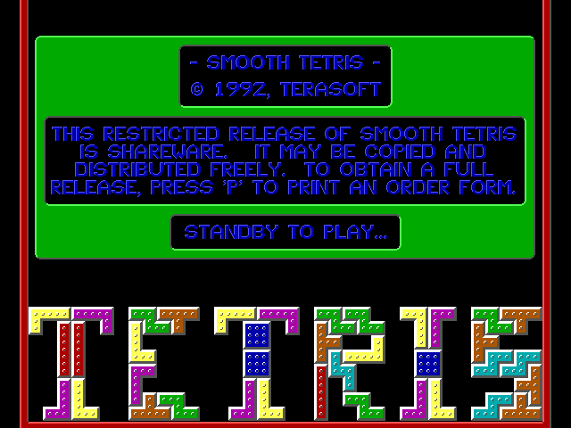 Smooth Tetris (1992) - MobyGames