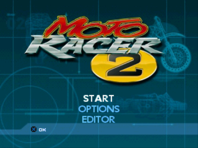 Moto Racer 2 (PlayStation) screenshot: Title screen