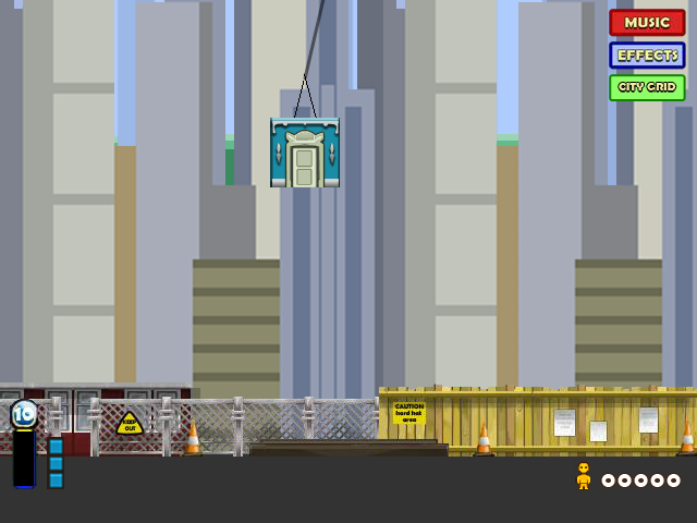 Tower Bloxx (Browser) screenshot: And starting to construct a house