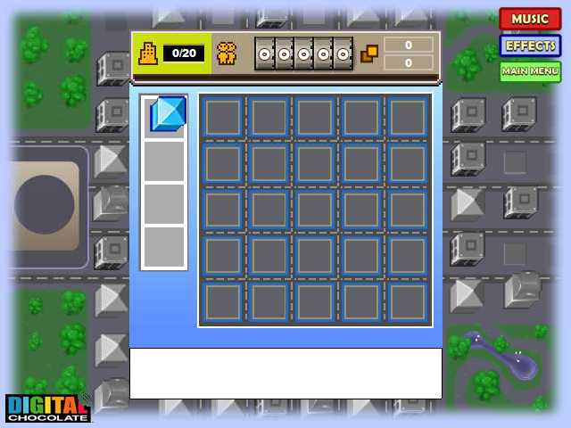 Tower Bloxx (Browser) screenshot: Starting to build a city