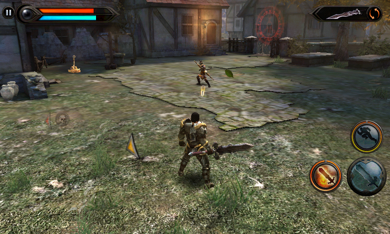 Wild Blood (Android) screenshot: Under fire from an archer