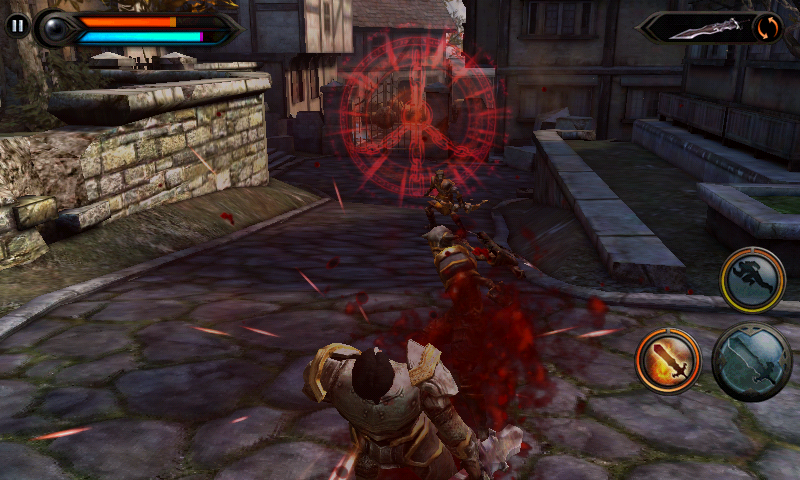 Wild Blood (Android) screenshot: Ouch, that has to hurt