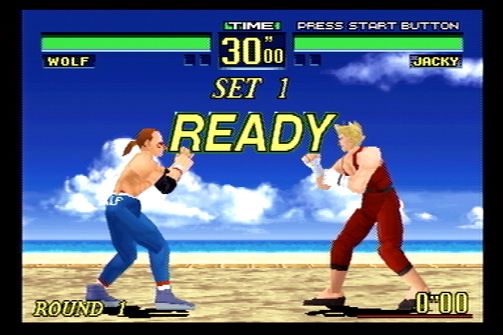 Virtua Fighter Remix (SEGA Saturn) screenshot: Ready to Fight?