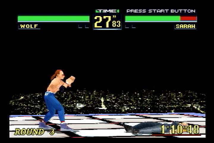 Virtua Fighter Remix (SEGA Saturn) screenshot: A different arena