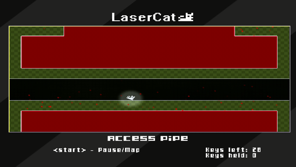 LaserCat (Xbox 360) screenshot: Some rooms are sparser than others...