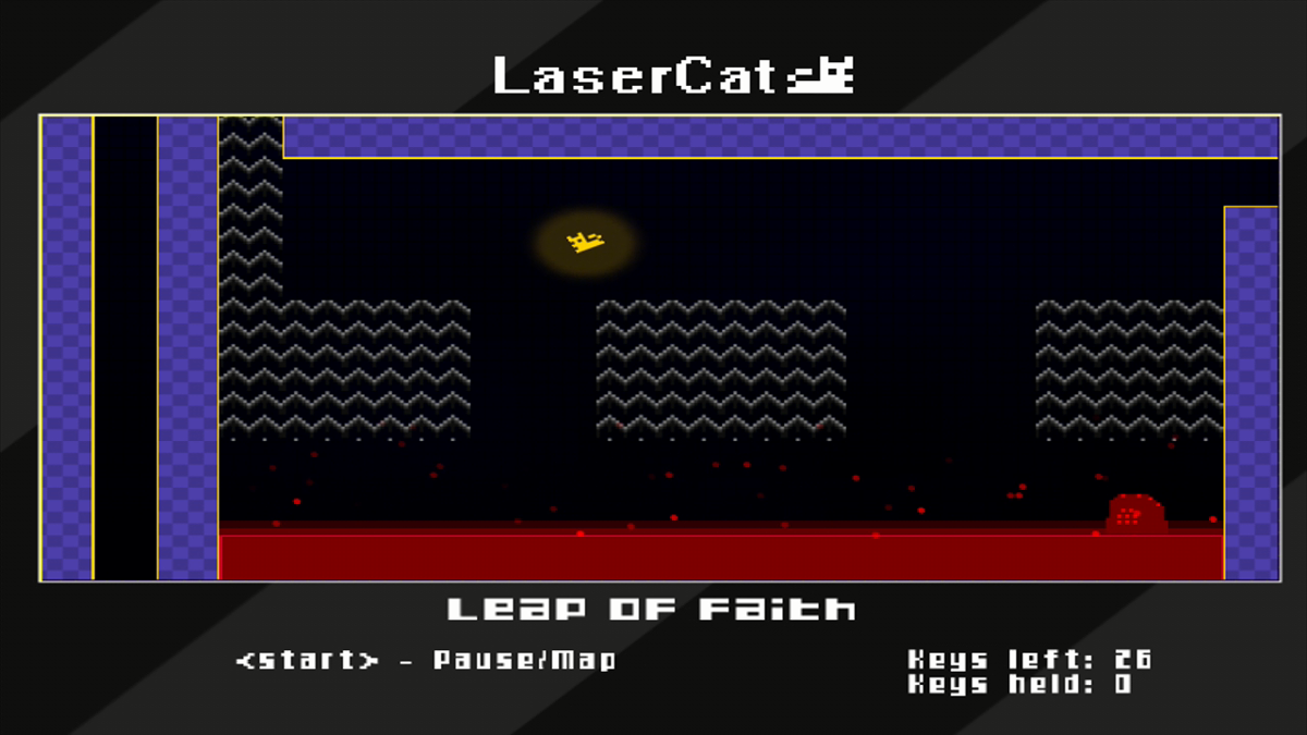 LaserCat (Xbox 360) screenshot: Catch a ride on the updraft!