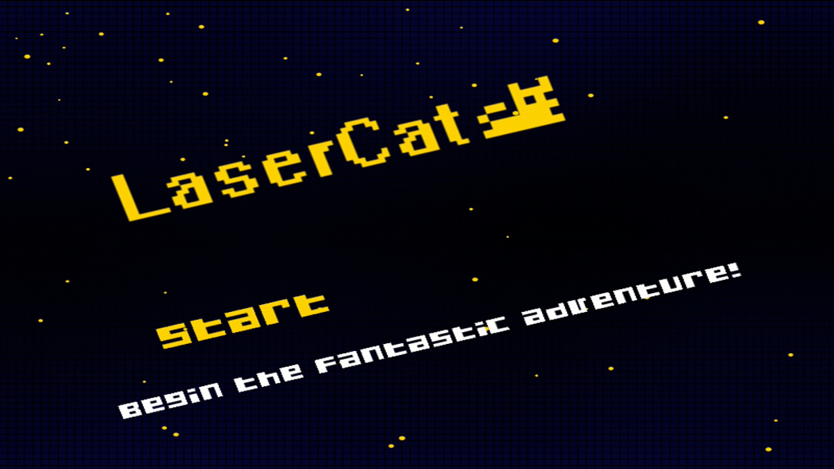 LaserCat (Xbox 360) screenshot: Main menu.