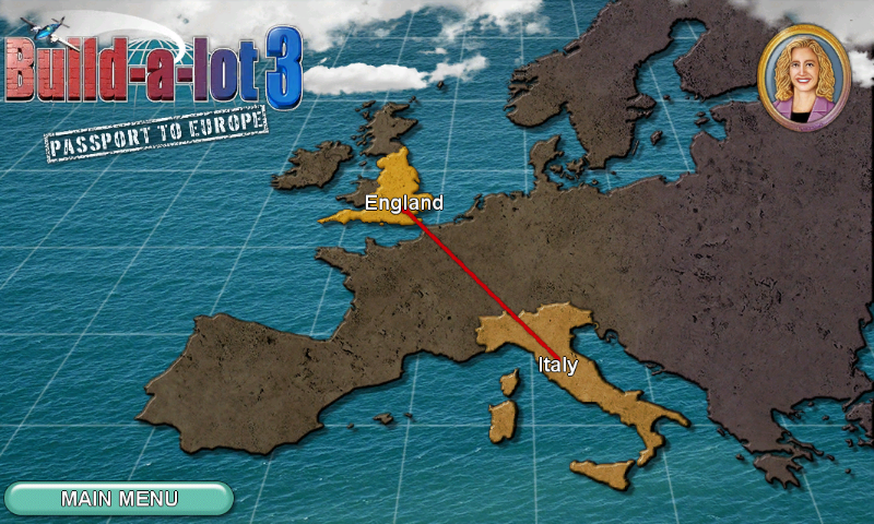 Build-a-lot 3: Passport to Europe (Android) screenshot: Going to Italy