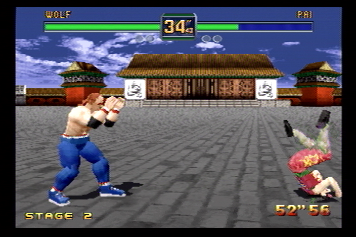 Fighters Megamix (SEGA Saturn) screenshot: Fight 2