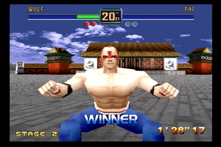 Fighters Megamix (SEGA Saturn) screenshot: So manly!