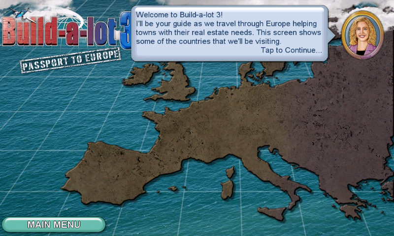 Build-a-lot 3: Passport to Europe (Android) screenshot: Introduction