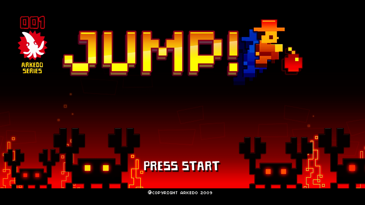 Jump! (Xbox 360) screenshot: Title screen.