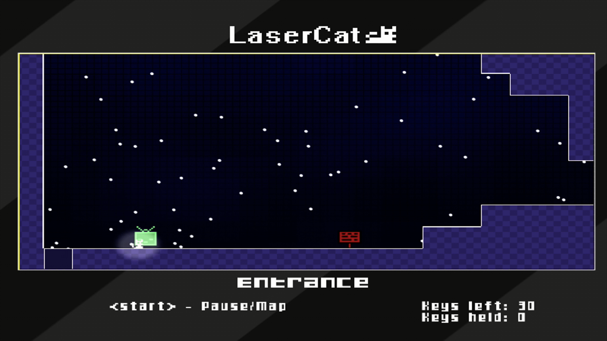 LaserCat (Xbox 360) screenshot: Arriving at Wizzord's castle.