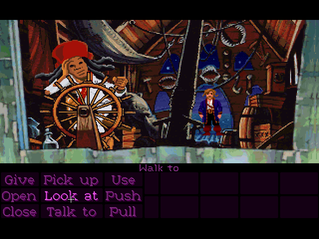 Monkey Island 2: LeChuck's Revenge (Macintosh) screenshot: Captain Dread