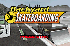 Backyard Skateboarding (Game Boy Advance) screenshot: Title screen