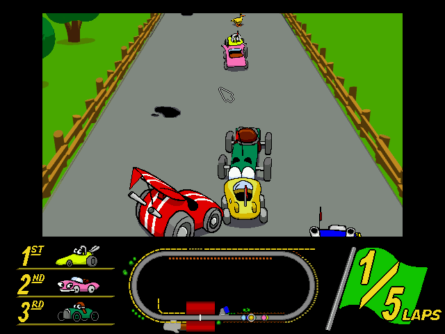 Putt-Putt Enters the Race (Windows) screenshot: The race is on!
