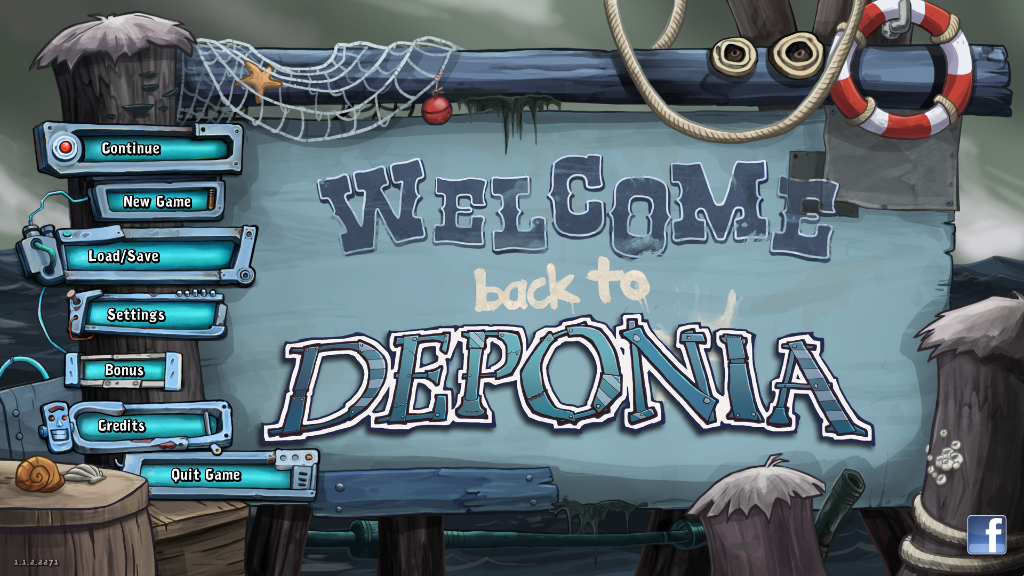 Chaos on Deponia (Windows) screenshot: Main Menu