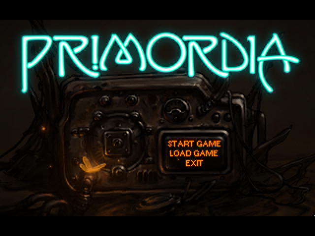 Primordia (Windows) screenshot: Main menu