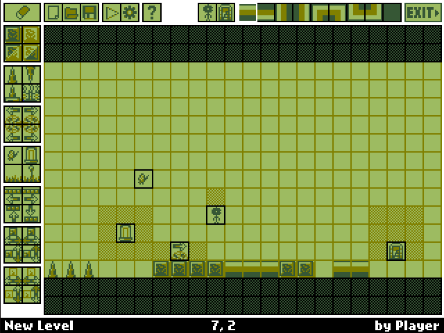 Tower of Heaven (Browser) screenshot: Building a simple level