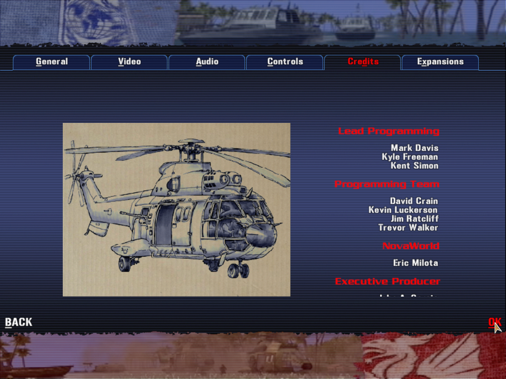 Joint Operations: Typhoon Rising (Windows) screenshot: Rolling credits with various artwork