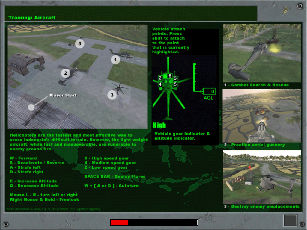 Joint Operations: Typhoon Rising (Windows) screenshot: Mission briefing, something to read while loading.