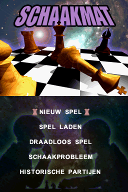 Schaakmat! (Nintendo DS) screenshot: Dutch main menu