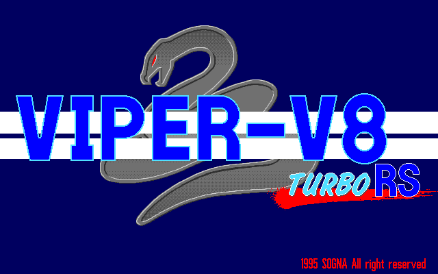 Viper V8 (FM Towns) screenshot: Title screen