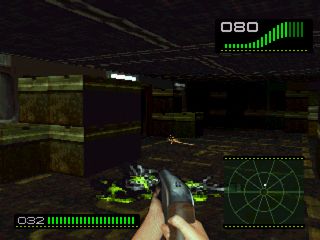 Alien Trilogy (DOS) screenshot: You bastard!!!!