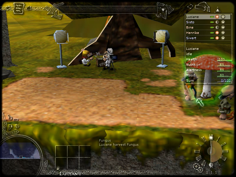 Diggles: The Myth of Fenris (Windows) screenshot: Luciane, check that Fungus