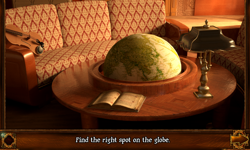 Tales from the Dragon Mountain: The Strix (Android) screenshot: A globe