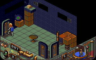 Treasure Trap (Atari ST) screenshot: Very nicely decorated room this!