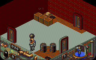 Treasure Trap (Atari ST) screenshot: Mines are bad for your health.