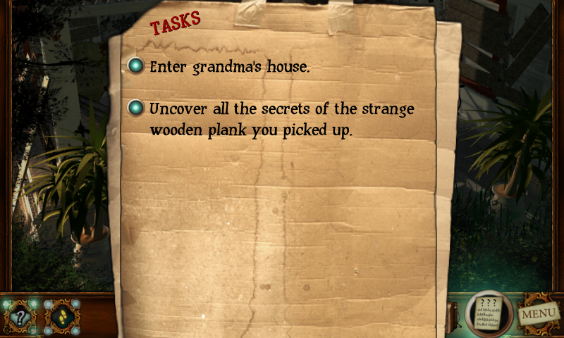 Tales from the Dragon Mountain: The Strix (Android) screenshot: Objectives