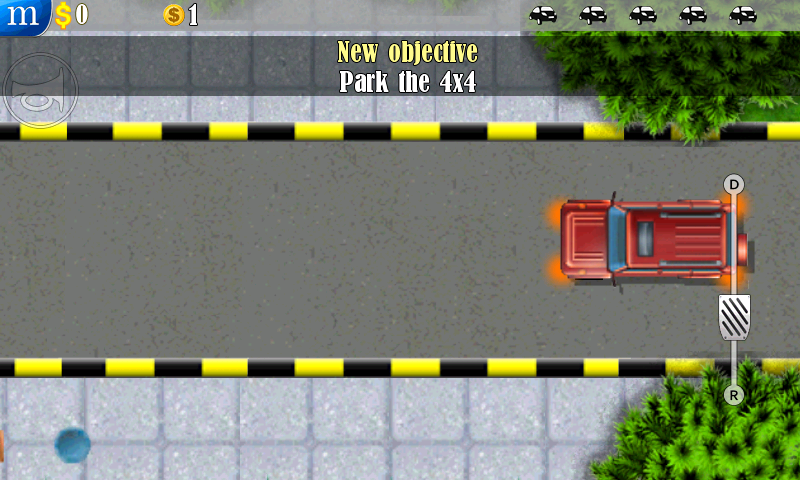 Parking Mania (Android) screenshot: A heavier car
