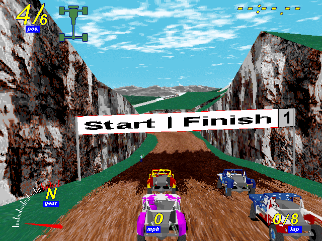 SODA Off-Road Racing (Windows) screenshot: Race start