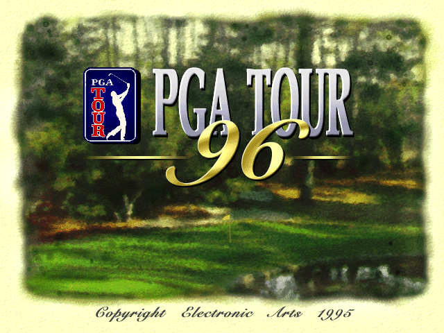 PGA Tour 96 (DOS) screenshot: Title screen