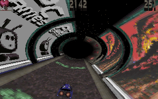 Tube (DOS) screenshot: Level 1 shot