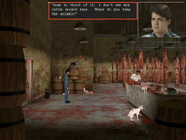 Harvester (DOS) screenshot: Butchery