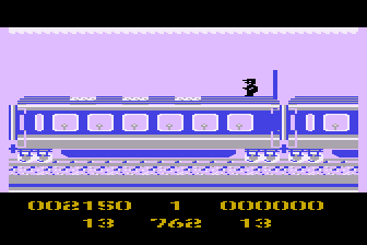 Screenshot of Panic Express (Atari 8-bit, 1986) - MobyGames