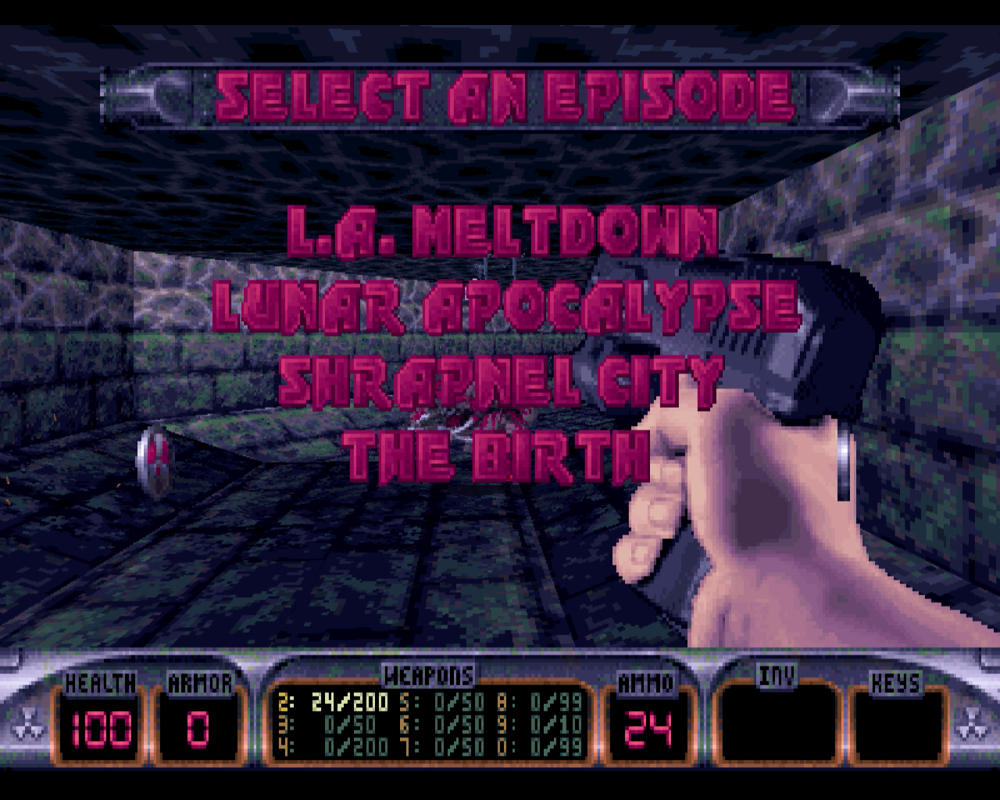 Duke Nukem 3D: Atomic Edition (Windows) screenshot: Select episode