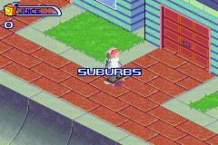 Backyard Skateboarding (Game Boy Advance) screenshot: Suburbs