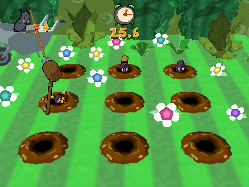 Mr Bean's Wacky World (Windows) screenshot: Mini game: Whack-a-mole