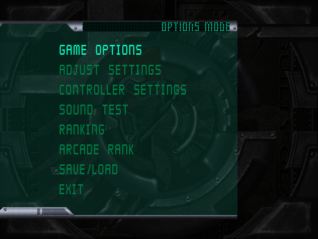 Guilty Gear Isuka (Windows) screenshot: Options mode