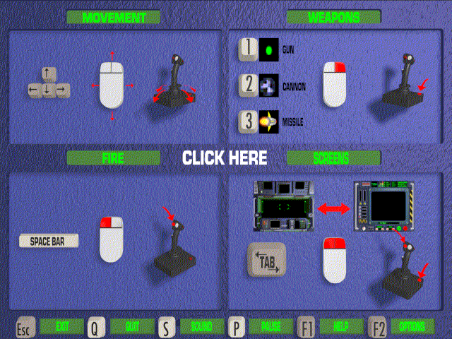 Black Rein (Windows 16-bit) screenshot: control setup