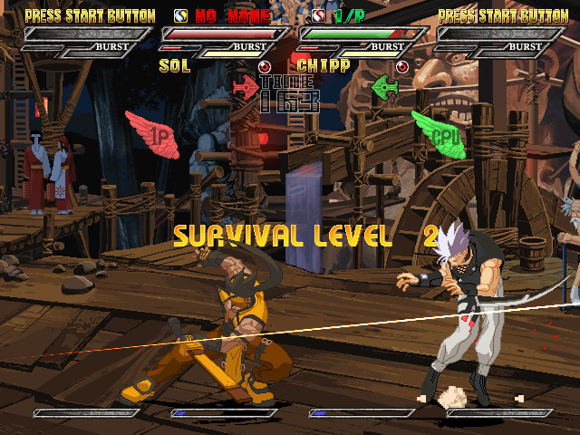 Guilty Gear Isuka (Windows) screenshot: Survival Level 2