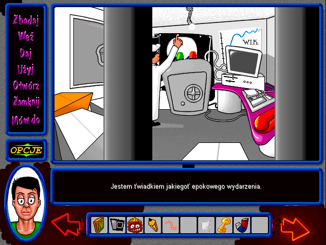Świrus (Windows) screenshot: Professor's laboratory