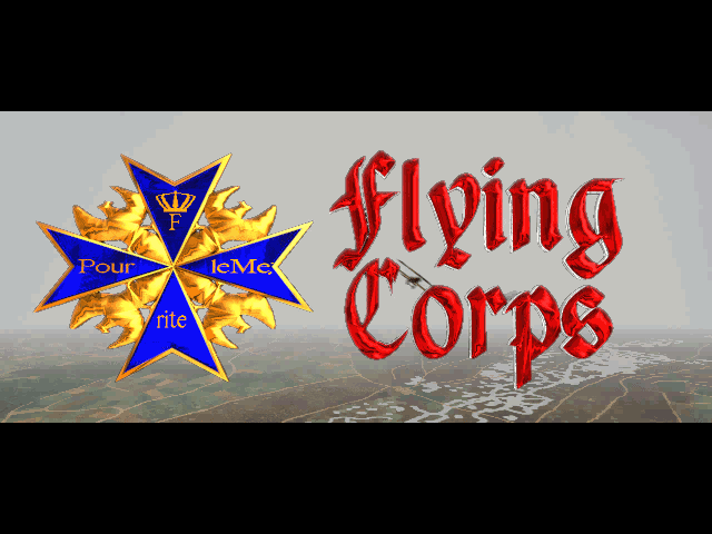 Flying Corps: Gold (DOS) screenshot: Title screen