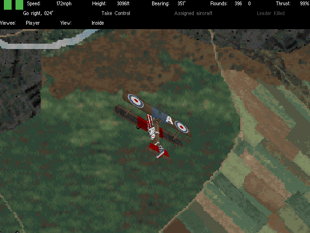 Flying Corps: Gold (DOS) screenshot: Ground pixels
