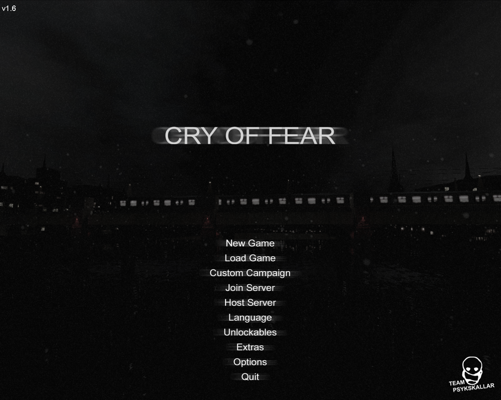 Cry of Fear (Windows) screenshot: Title screen